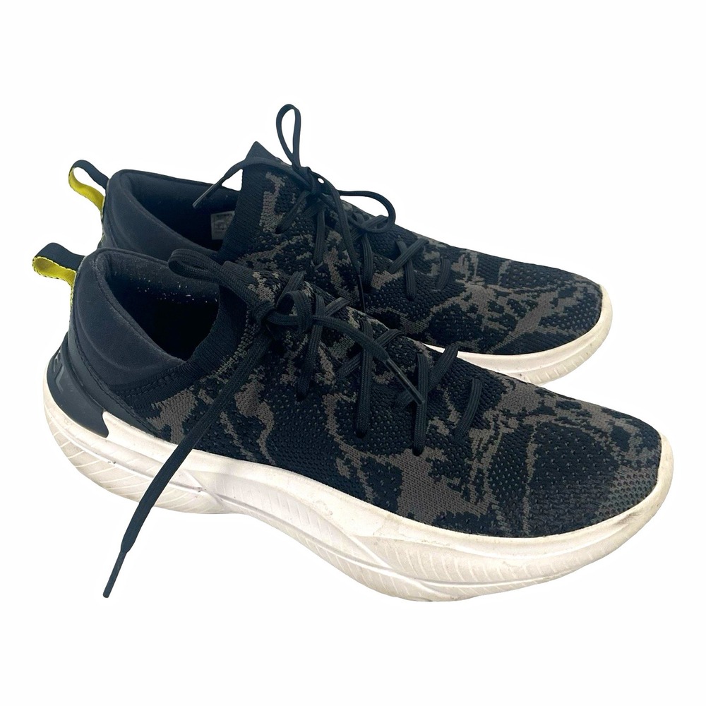 Sorel Women's 8 Kinetic Impact Lace Knit Sneakers Black Gray Camo Athletic Shoes